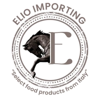 Logo of ELO Importing with a horse and letter E.