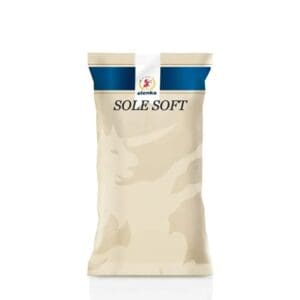 A beige and blue bag labeled “SOLE SOFT” with a small Elenka logo at the top, standing upright on a plain white background.