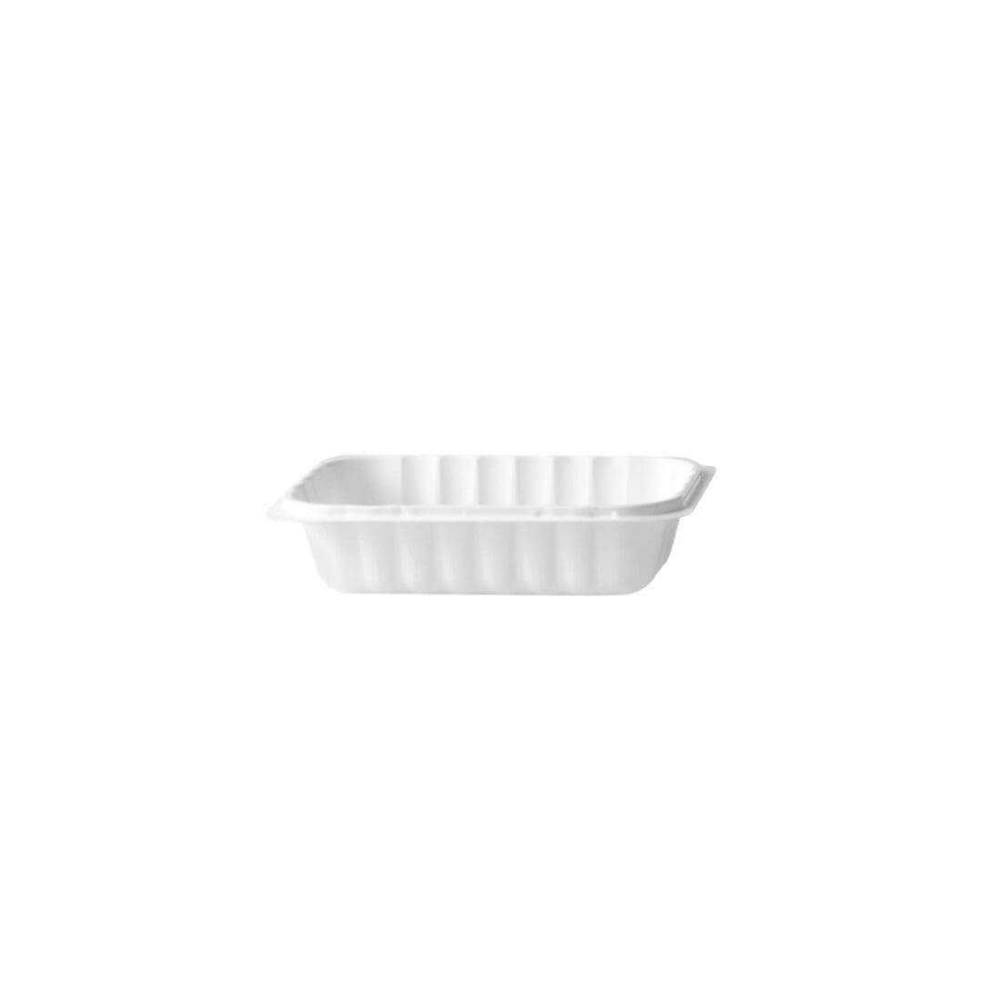 Alcas Porzionabile 650cc compostable take-out gelato container on white