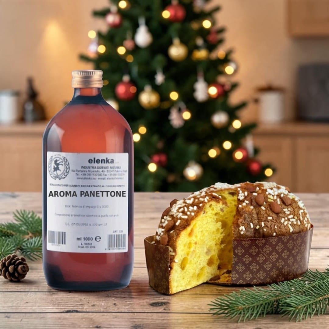 Elenka Aroma Panettone 567 with an Italian almond panettone at Christmas